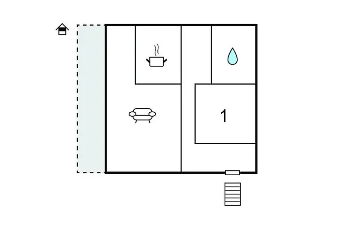 1 Bedroom In Daire *